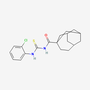 molecular formula C19H23ClN2OS B5223963 N-[(2-chlorophenyl)carbamothioyl]tricyclo[4.3.1.13,8]undecane-3-carboxamide 