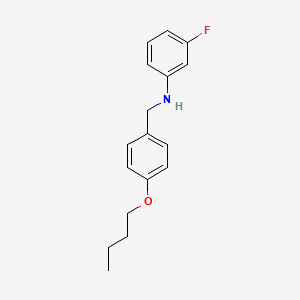 molecular formula C17H20FNO B5224127 N-[(4-butoxyphenyl)methyl]-3-fluoroaniline 