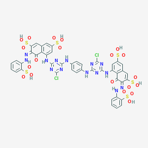 molecular formula C44H30Cl2N14O20S6 B052245 Reactive Red 120 CAS No. 61951-82-4