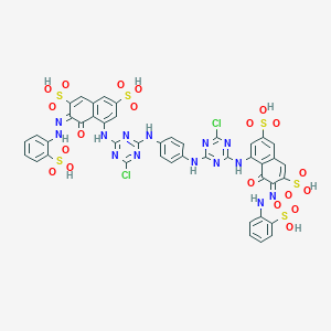 molecular formula C₄₄H₃₀Cl₂N₁₄O₂₀S₆ B052245 Reactive Red 120 CAS No. 61951-82-4