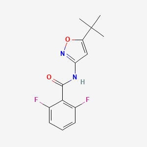 molecular formula C14H14F2N2O2 B5224725 N-(5-tert-butyl-1,2-oxazol-3-yl)-2,6-difluorobenzamide 
