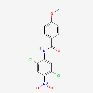 molecular formula C14H10Cl2N2O4 B5224748 N-(2,5-dichloro-4-nitrophenyl)-4-methoxybenzamide 