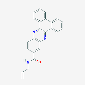molecular formula C24H17N3O B5224806 N-prop-2-enylphenanthro[9,10-b]quinoxaline-11-carboxamide 