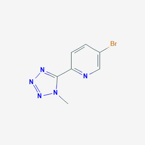 molecular formula C7H6BrN5 B052252 5-Bromo-2-(1-methyl-1h-tetrazol-5-yl)pyridine CAS No. 380380-63-2