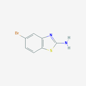 molecular formula C7H5BrN2S B052254 2-Amino-5-bromobenzothiazole CAS No. 20358-03-6