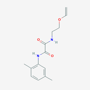 molecular formula C14H18N2O3 B5225409 N'-(2,5-DIMETHYLPHENYL)-N-[2-(ETHENYLOXY)ETHYL]ETHANEDIAMIDE 