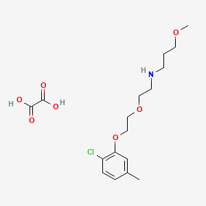 molecular formula C17H26ClNO7 B5225424 N-[2-[2-(2-chloro-5-methylphenoxy)ethoxy]ethyl]-3-methoxypropan-1-amine;oxalic acid 
