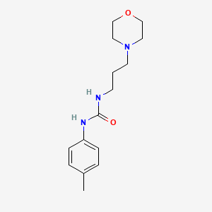 molecular formula C15H23N3O2 B5225670 N-(4-METHYLPHENYL)-N'-(3-MORPHOLINOPROPYL)UREA 