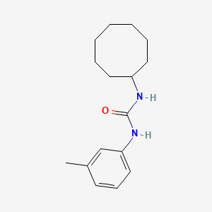 molecular formula C16H24N2O B5225675 1-Cyclooctyl-3-(3-methylphenyl)urea 