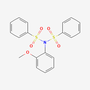 molecular formula C19H17NO5S2 B5225699 N-(benzenesulfonyl)-N-(2-methoxyphenyl)benzenesulfonamide 