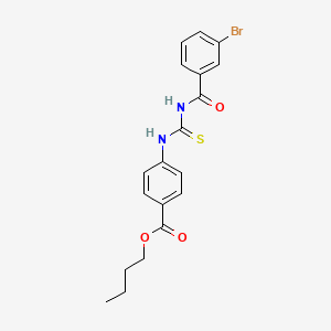 molecular formula C19H19BrN2O3S B5225901 Butyl 4-({[(3-bromophenyl)carbonyl]carbamothioyl}amino)benzoate 