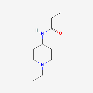 molecular formula C10H20N2O B5225923 N-(1-ethylpiperidin-4-yl)propionamide 