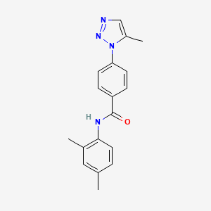molecular formula C18H18N4O B5226224 N-(2,4-dimethylphenyl)-4-(5-methyltriazol-1-yl)benzamide 