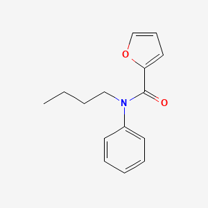 molecular formula C15H17NO2 B5226236 N-butyl-N-phenylfuran-2-carboxamide 