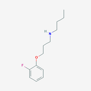 molecular formula C13H20FNO B5226284 N-[3-(2-fluorophenoxy)propyl]butan-1-amine 