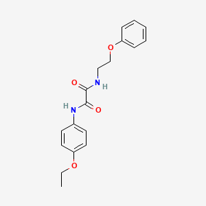 molecular formula C18H20N2O4 B5226542 N'-(4-ethoxyphenyl)-N-(2-phenoxyethyl)oxamide 