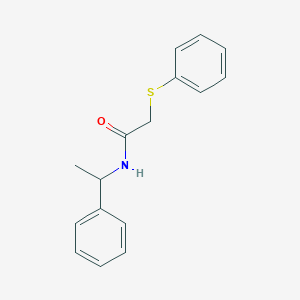 molecular formula C16H17NOS B5226587 N-(1-phenylethyl)-2-(phenylthio)acetamide 