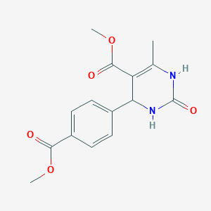 molecular formula C15H16N2O5 B5226680 methyl 4-[4-(methoxycarbonyl)phenyl]-6-methyl-2-oxo-1,2,3,4-tetrahydro-5-pyrimidinecarboxylate 