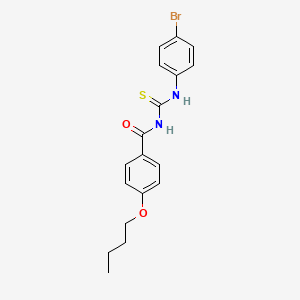 molecular formula C18H19BrN2O2S B5226946 N-[(4-bromophenyl)carbamothioyl]-4-butoxybenzamide 