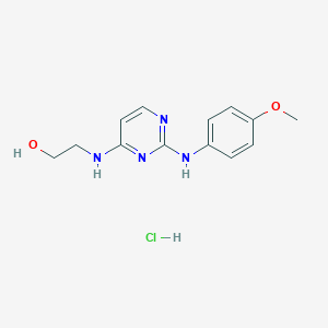 molecular formula C13H17ClN4O2 B522723 Cardiogenol C hydrochloride CAS No. 1049741-55-0
