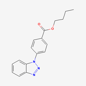 molecular formula C17H17N3O2 B5227267 butyl 4-(1H-1,2,3-benzotriazol-1-yl)benzoate 