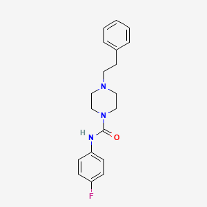 molecular formula C19H22FN3O B5227390 N-(4-fluorophenyl)-4-(2-phenylethyl)piperazine-1-carboxamide 
