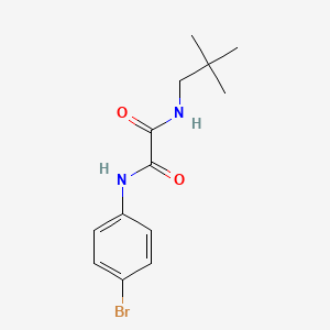 molecular formula C13H17BrN2O2 B5227398 N'-(4-bromophenyl)-N-(2,2-dimethylpropyl)oxamide 