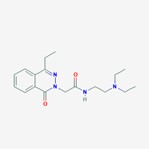 molecular formula C18H26N4O2 B5227455 N-[2-(diethylamino)ethyl]-2-(4-ethyl-1-oxophthalazin-2-yl)acetamide 