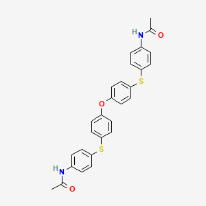 molecular formula C28H24N2O3S2 B5227595 N-[4-[4-[4-(4-acetamidophenyl)sulfanylphenoxy]phenyl]sulfanylphenyl]acetamide CAS No. 5186-55-0