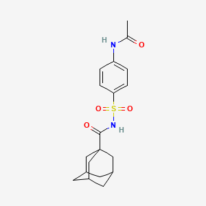 molecular formula C19H24N2O4S B5227929 N-(4-acetamidophenyl)sulfonyladamantane-1-carboxamide 
