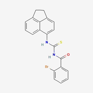 molecular formula C20H15BrN2OS B5227956 2-bromo-N-(1,2-dihydroacenaphthylen-5-ylcarbamothioyl)benzamide 
