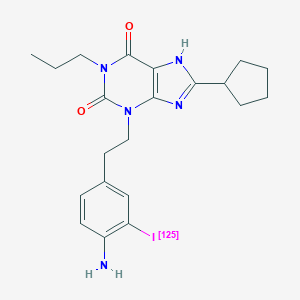 3-(3-Iodo-4-amino)phenethyl-1-propyl-8-cyclopentylxanthine