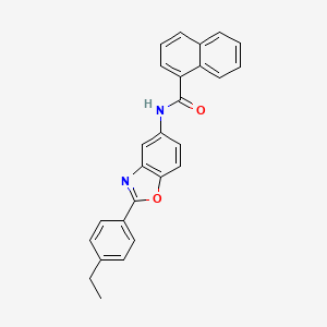 molecular formula C26H20N2O2 B5228874 N-[2-(4-ethylphenyl)-1,3-benzoxazol-5-yl]naphthalene-1-carboxamide 
