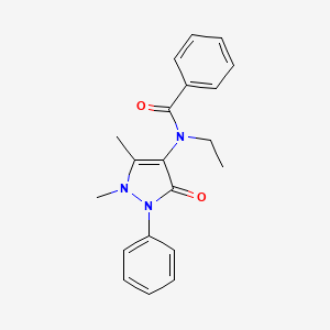 molecular formula C20H21N3O2 B5228902 Benzamide, N-antipyrinyl-N-ethyl- CAS No. 15166-18-4