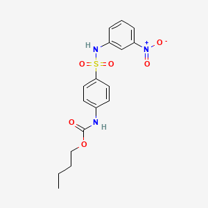 molecular formula C17H19N3O6S B5228995 butyl N-[4-[(3-nitrophenyl)sulfamoyl]phenyl]carbamate 