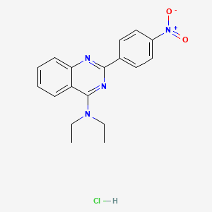 molecular formula C18H19ClN4O2 B5229035 N,N-diethyl-2-(4-nitrophenyl)quinazolin-4-amine;hydrochloride 