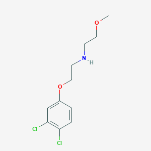molecular formula C11H15Cl2NO2 B5229061 N-[2-(3,4-dichlorophenoxy)ethyl]-2-methoxyethanamine 