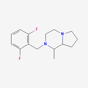 molecular formula C15H20F2N2 B5229067 2-(2,6-difluorobenzyl)-1-methyloctahydropyrrolo[1,2-a]pyrazine 