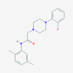 molecular formula C20H24FN3O B5229215 N-(2,5-dimethylphenyl)-2-[4-(2-fluorophenyl)piperazin-1-yl]acetamide 