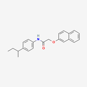 molecular formula C22H23NO2 B5229254 N-[4-(butan-2-yl)phenyl]-2-(naphthalen-2-yloxy)acetamide 