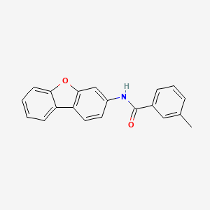 molecular formula C20H15NO2 B5229414 N-dibenzofuran-3-yl-3-methylbenzamide 