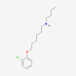 molecular formula C16H26ClNO B5229607 N-butyl-6-(2-chlorophenoxy)hexan-1-amine 