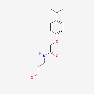 molecular formula C15H23NO3 B5229704 N-(3-methoxypropyl)-2-[4-(propan-2-yl)phenoxy]acetamide 