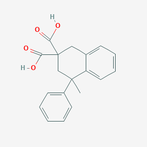 molecular formula C19H18O4 B5229797 4-Methyl-4-phenyl-1,3-dihydronaphthalene-2,2-dicarboxylic acid 