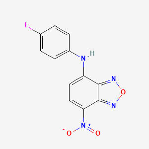molecular formula C12H7IN4O3 B5230034 N-(4-iodophenyl)-4-nitro-2,1,3-benzoxadiazol-7-amine 