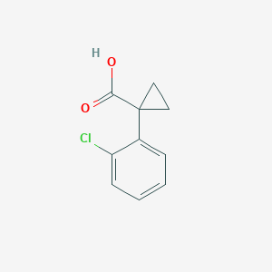 molecular formula C10H9ClO2 B052301 1-(2-Chlorophenyl)cyclopropanecarboxylic acid CAS No. 122143-19-5