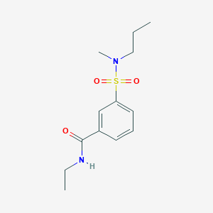 molecular formula C13H20N2O3S B5230132 N-ethyl-3-[methyl(propyl)sulfamoyl]benzamide 