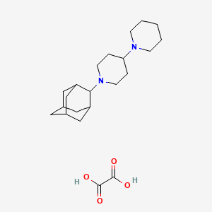 molecular formula C22H36N2O4 B5230286 1-(2-adamantyl)-4-piperidin-1-ylpiperidine;oxalic acid 