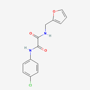 molecular formula C13H11ClN2O3 B5230334 N'-(4-CHLOROPHENYL)-N-[(FURAN-2-YL)METHYL]ETHANEDIAMIDE 