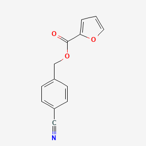 molecular formula C13H9NO3 B5230399 (4-Cyanophenyl)methyl furan-2-carboxylate 